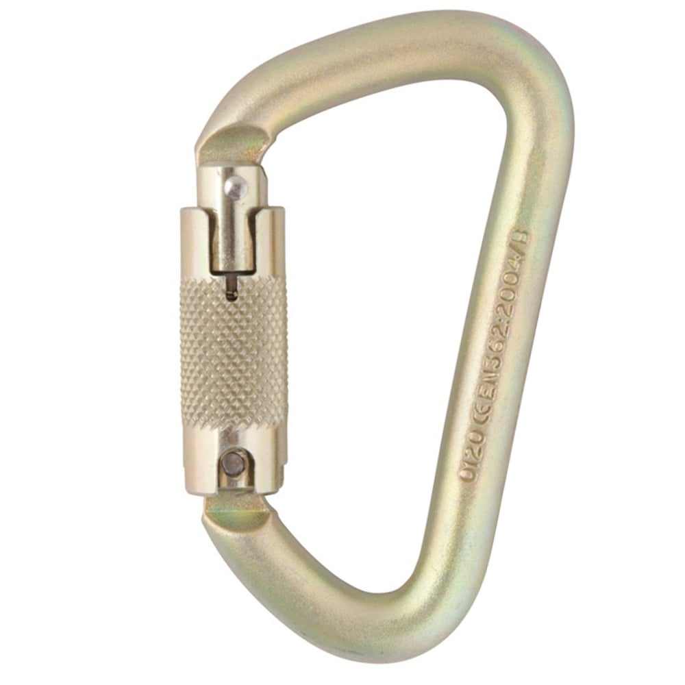 Steel Offset D 12mm Locksafe Carabiner