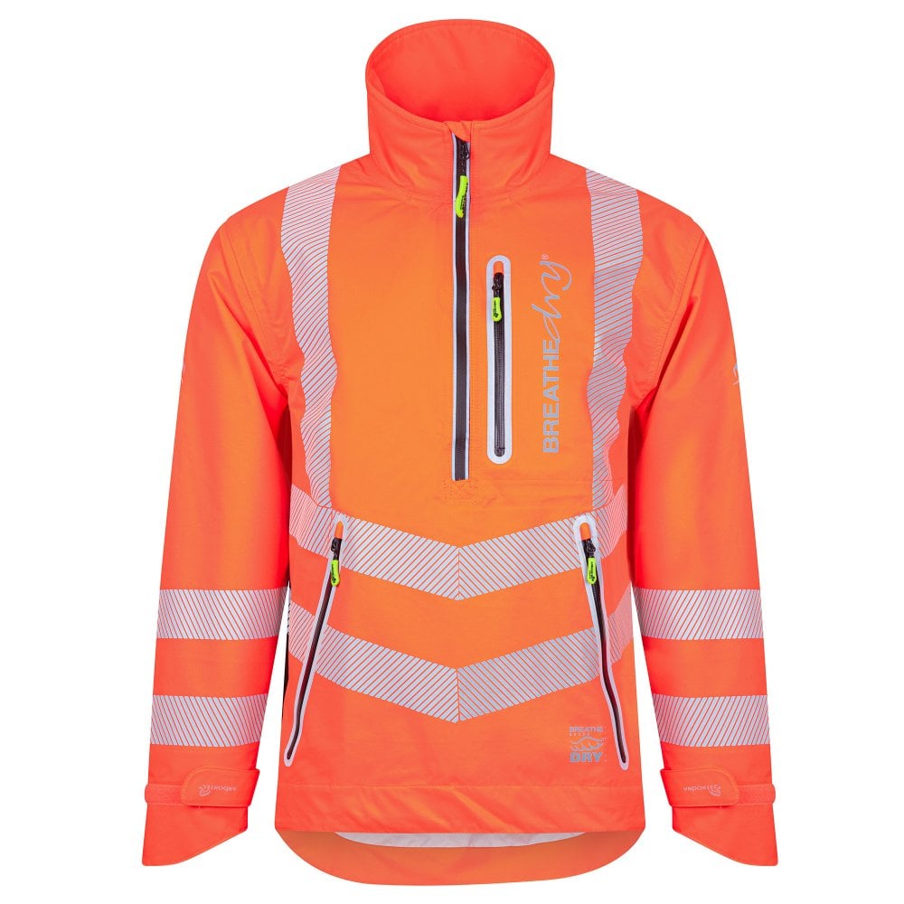 Breathedry Waterproof Smock HV Orange