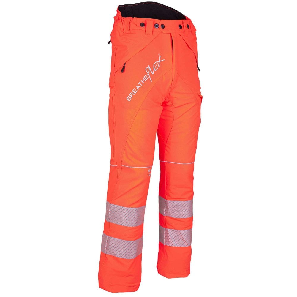 Breatheflex Chainsaw Trousers Design A Class 1 Hi Viz Orange