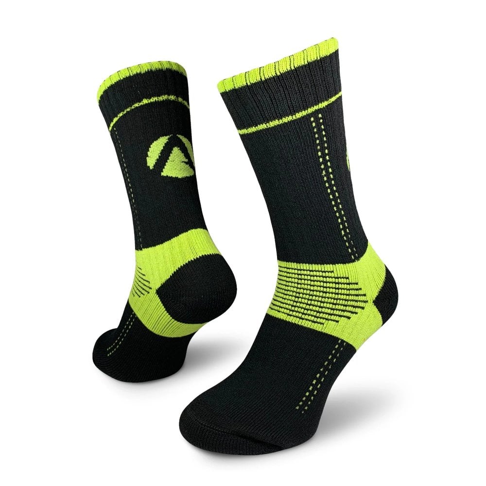 Xpert Lo Chainsaw Boot Socks Black / Lime