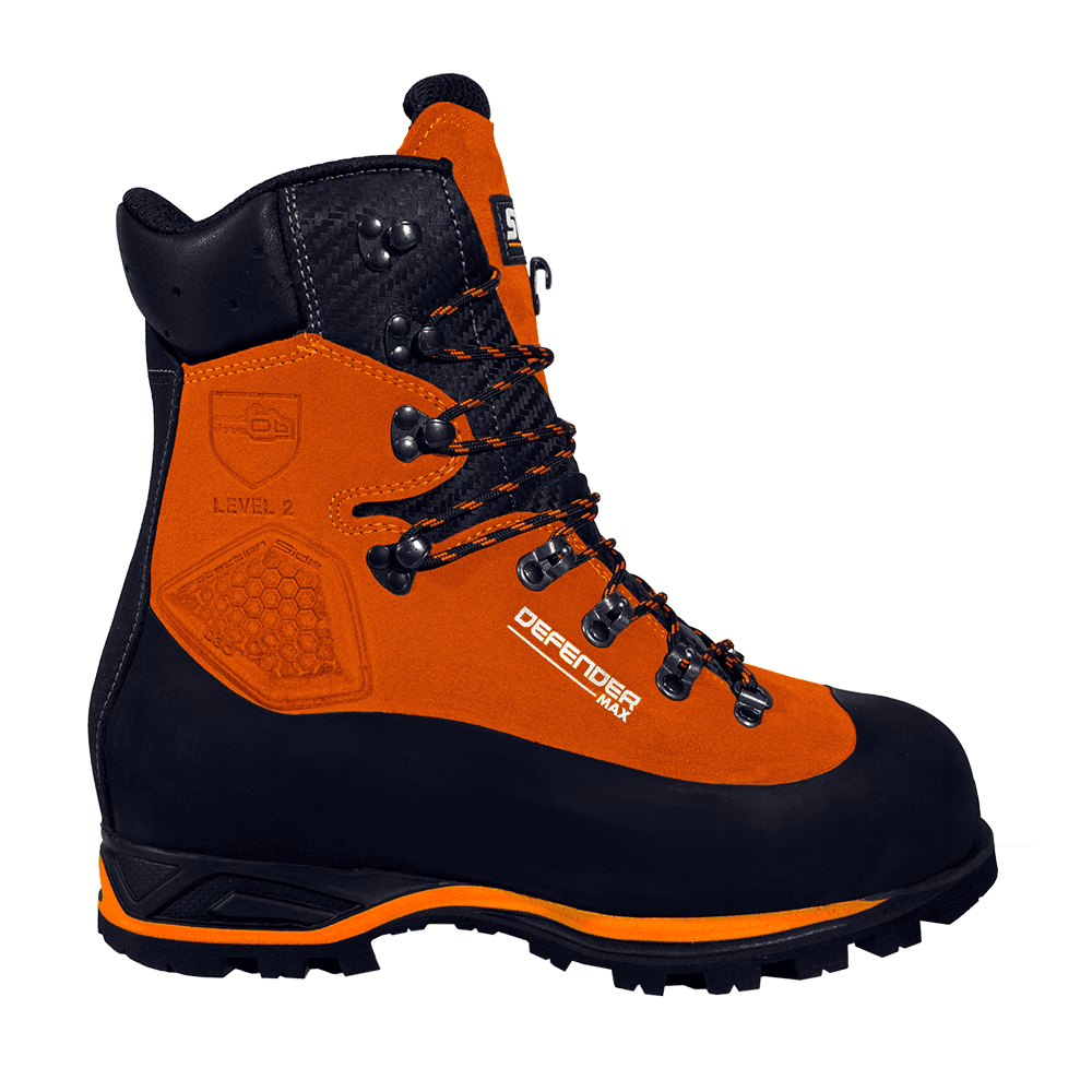 DEFENDER MAX Chainsaw Boots Class 2 Orange