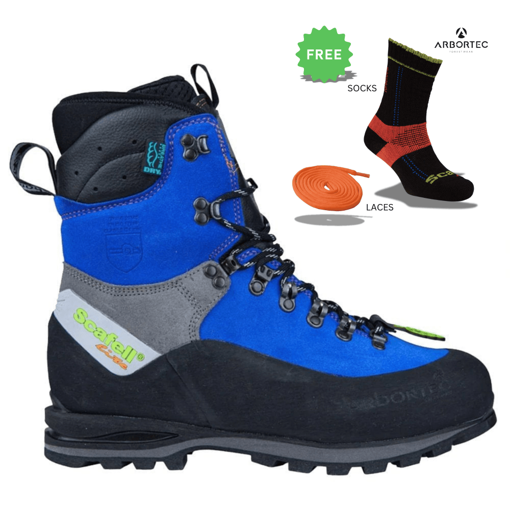 Scafell Lite Blue Class 2 Chainsaw Boots