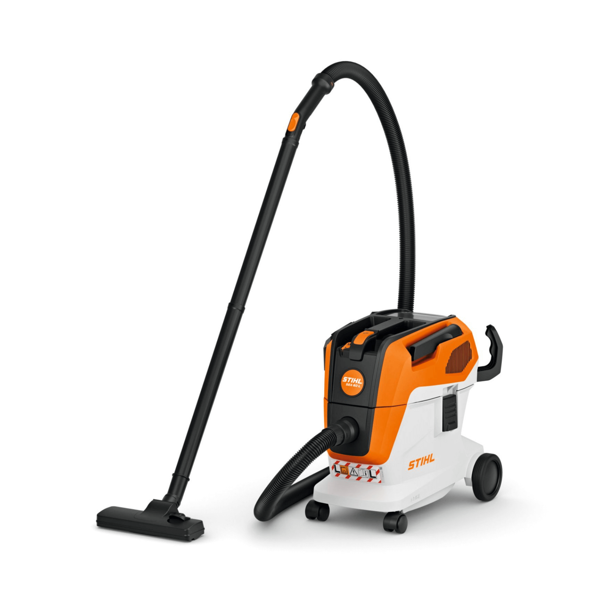 STIHL SEA 60: Cordless wet/dry vacuum. Battery powered, for home, car, or workshop cleaning. Portable, with versatile cleaning attachments.