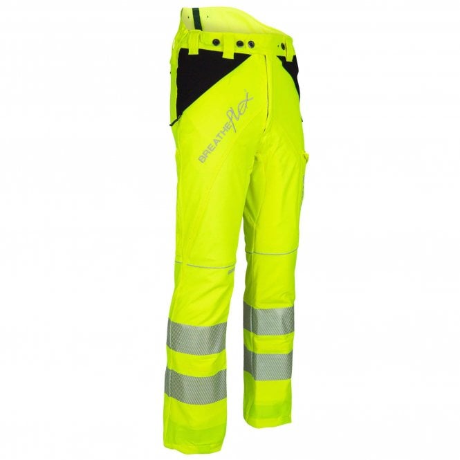 Arbortec Arbortec Breatheflex Chainsaw Trousers Design C Class 1 Hi-Vis Yellow