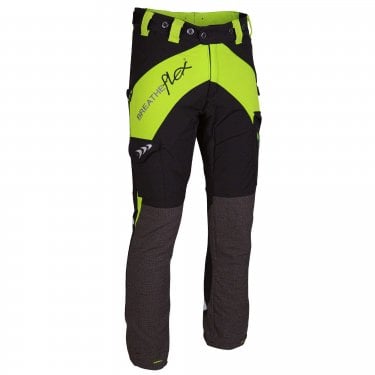 Breatheflex Chainsaw Trousers Lime Female Design Type A