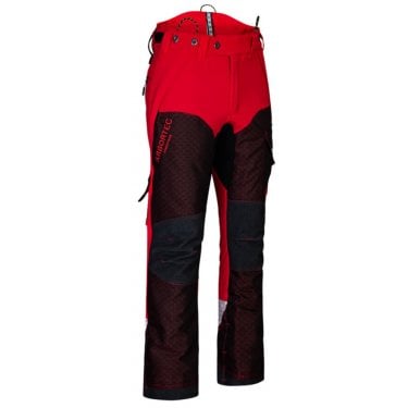 Breatheflex Pro Deep Forest Chainsaw Trousers Type A Red