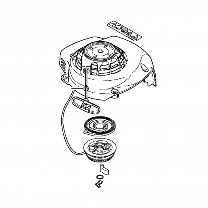 Stihl Stihl Fan Housing w/ Rewind Starter for  HS81R, HS86R Hedgetrimmer