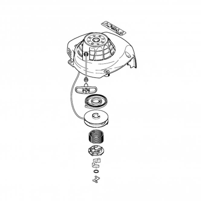 Stihl Stihl Fan Housing w/ Rewind Starter for  HS81R, HS86R Hedgetrimmer