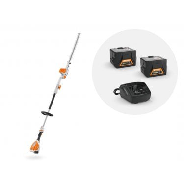 HLA 56 TALL Reach Hedgetrimmer 2 x AK 20 Battery AL101 Charger Set